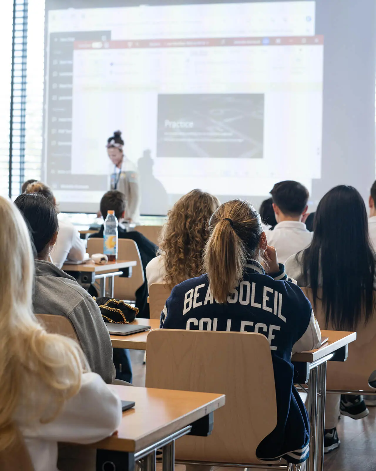 Students at Beau Soleil learning about AI and ChatGTP